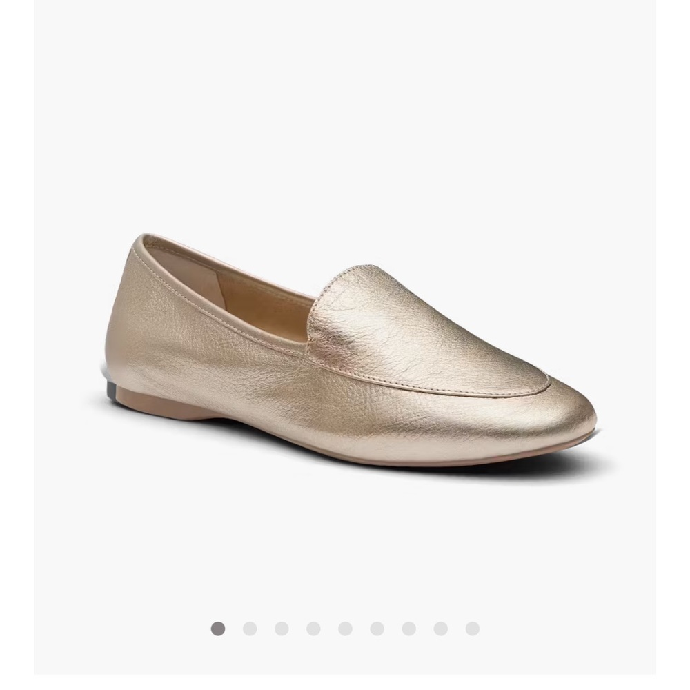 Birdies The Vesper in Gold Leather Size 9.5